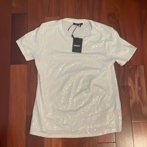 Brand new Stunning white sequin top!